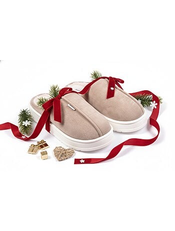 Pantuflas tipo mule hombre terciopelo acanalado MU10121