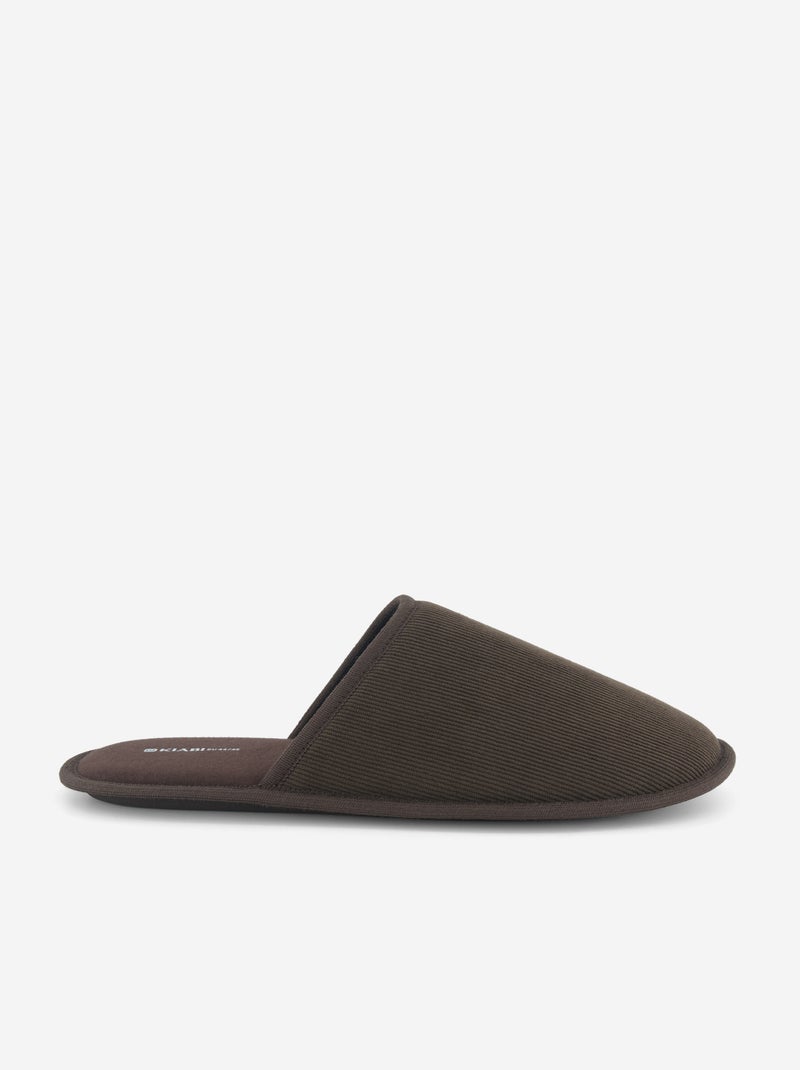 Pantuflas tipo mule lisas Marron - Kiabi