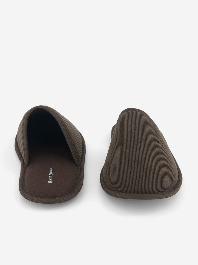 Pantuflas tipo mule lisas Marron - Kiabi