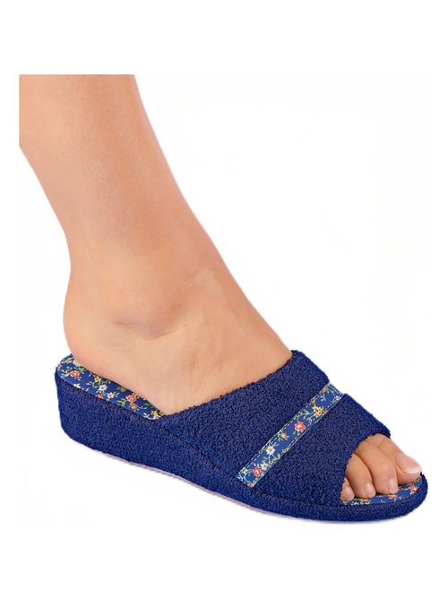 Pantuflas tipo zuecos de lona con ancho confort - Afibel - Kiabi Pantuflas tipo zuecos de lona con ancho confort - Afibel - Kiabi