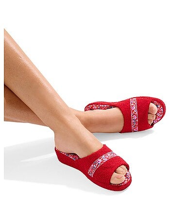 Pantuflas tipo zuecos de lona con ancho confort - Afibel