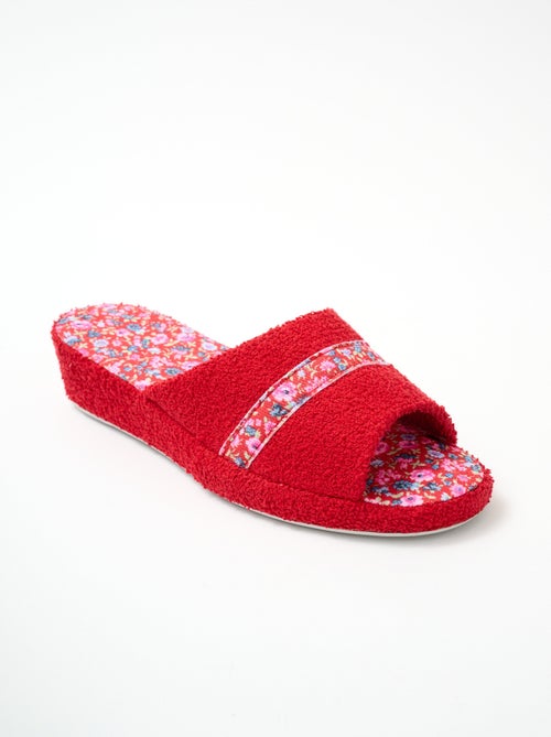 Pantuflas tipo zuecos de lona con ancho confort - Afibel - Kiabi
