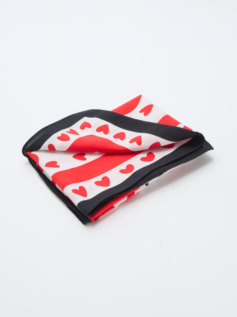 Pañuelo (65x65 cm) 'Agathe Sorlet x Kiabi' - San Valentín Blanco - Kiabi