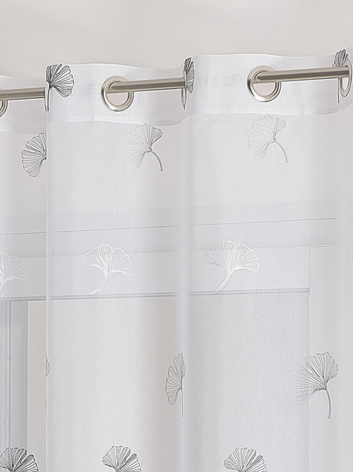 Pañuelo bordado con hojas de gingko - Kiabi