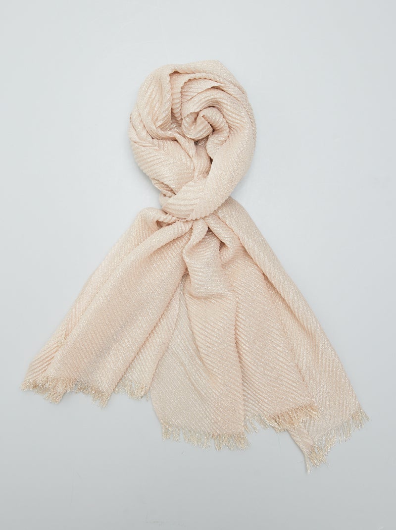 Pañuelo brillante BEIGE - Kiabi