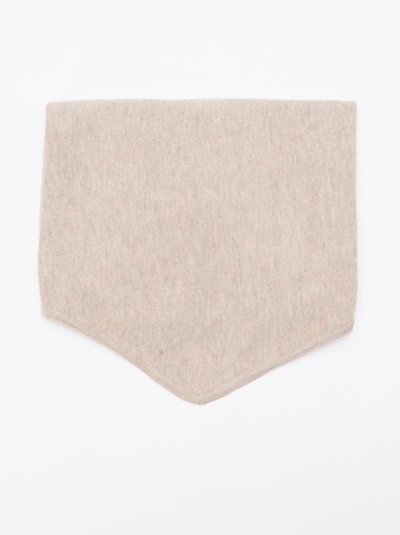 Pañuelo bufanda triangular para anudar Beige - Kiabi