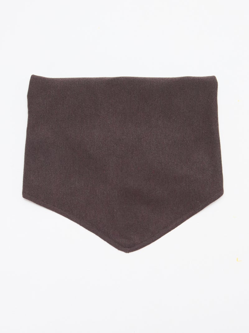 Pañuelo bufanda triangular para anudar Marron - Kiabi