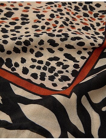 Pañuelo con estampado animal, mo fashion