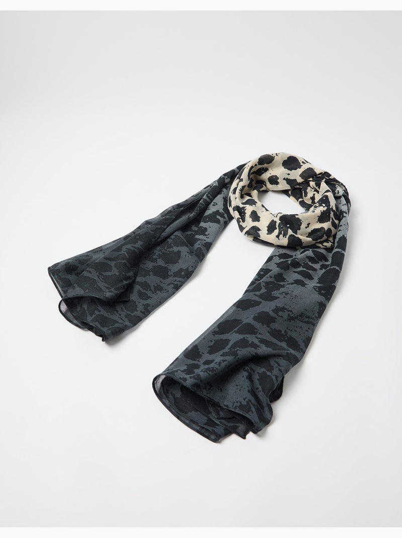 Pañuelo con estampado animal, MO Fashion Negro - Kiabi