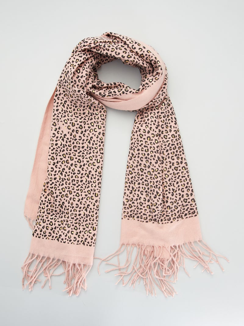 Pañuelo con estampado ROSA - Kiabi