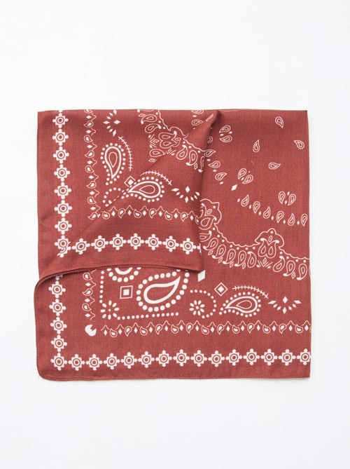 Pañuelo con motivos - 70 x 70 cm - Kiabi Pañuelo con motivos - 70 x 70 cm - Kiabi