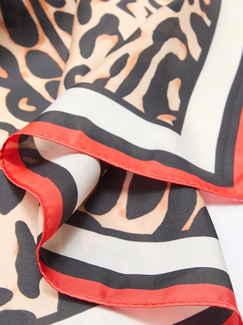 Pañuelo con motivos Marron - Kiabi