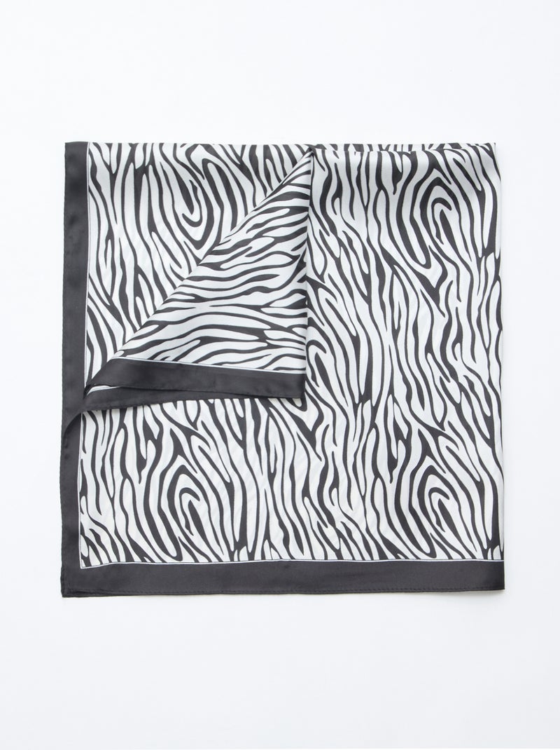 Pañuelo con motivos Negro - Kiabi