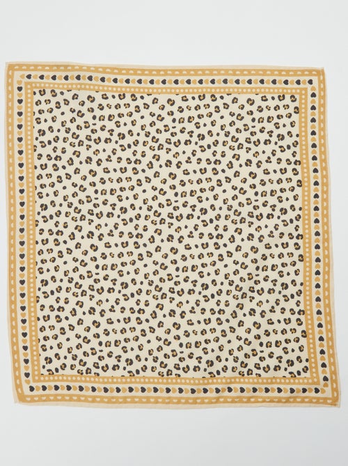 Pañuelo cuadrado con estampado - Kiabi
