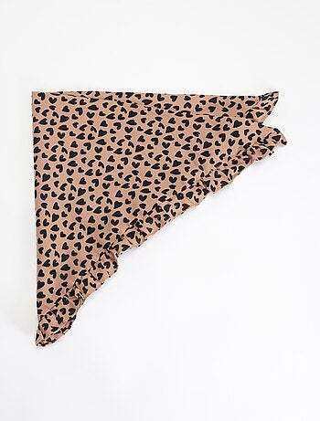 Pañuelo cuadrado estampado