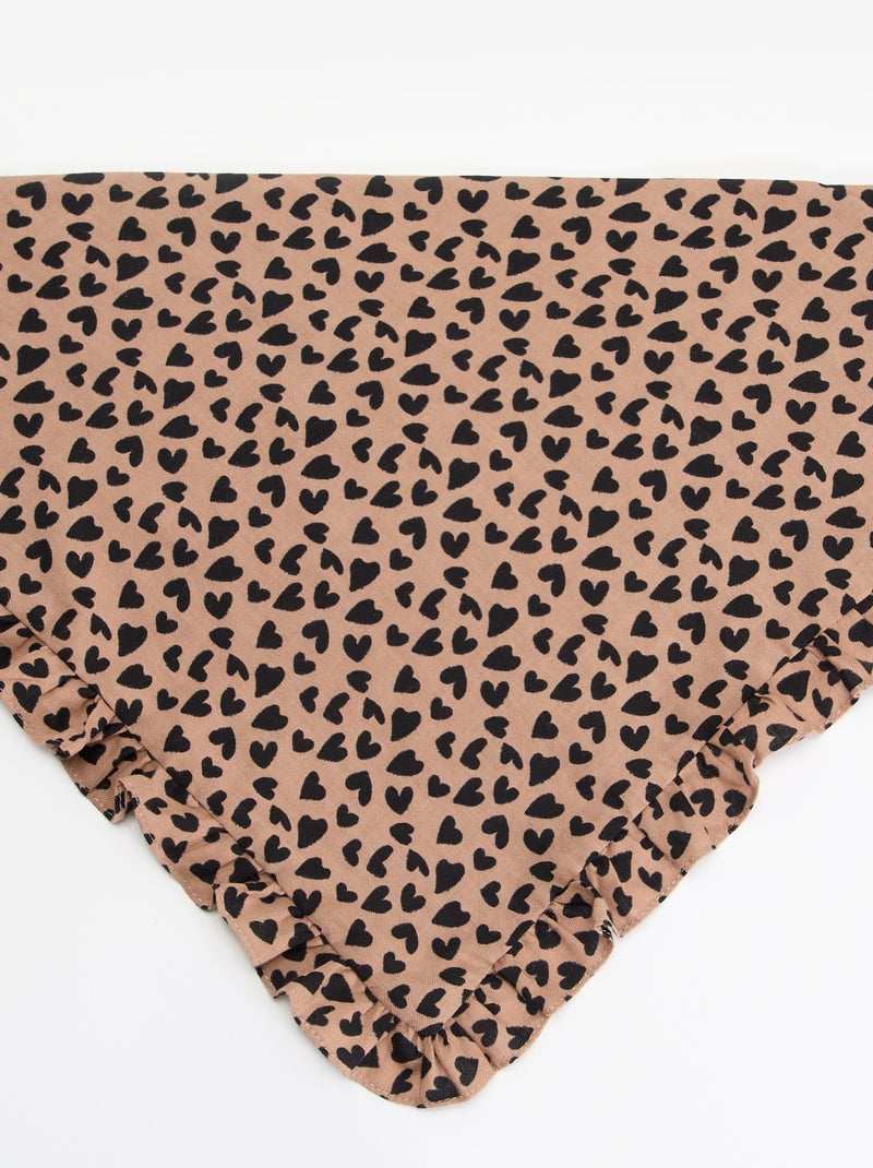Pañuelo cuadrado estampado Beige - Kiabi