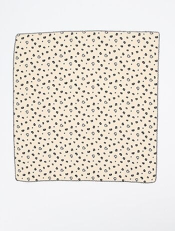 Pañuelo cuadrado estampado