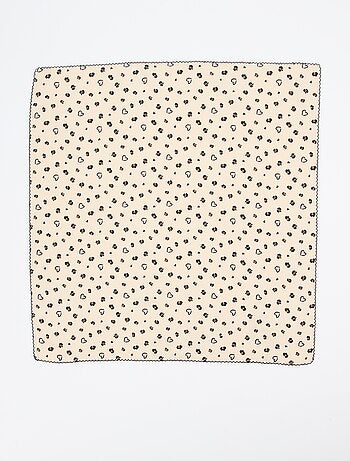 Pañuelo cuadrado estampado