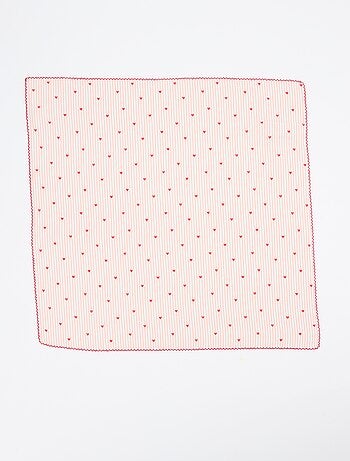 Pañuelo cuadrado estampado