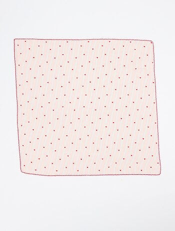 Pañuelo cuadrado estampado
