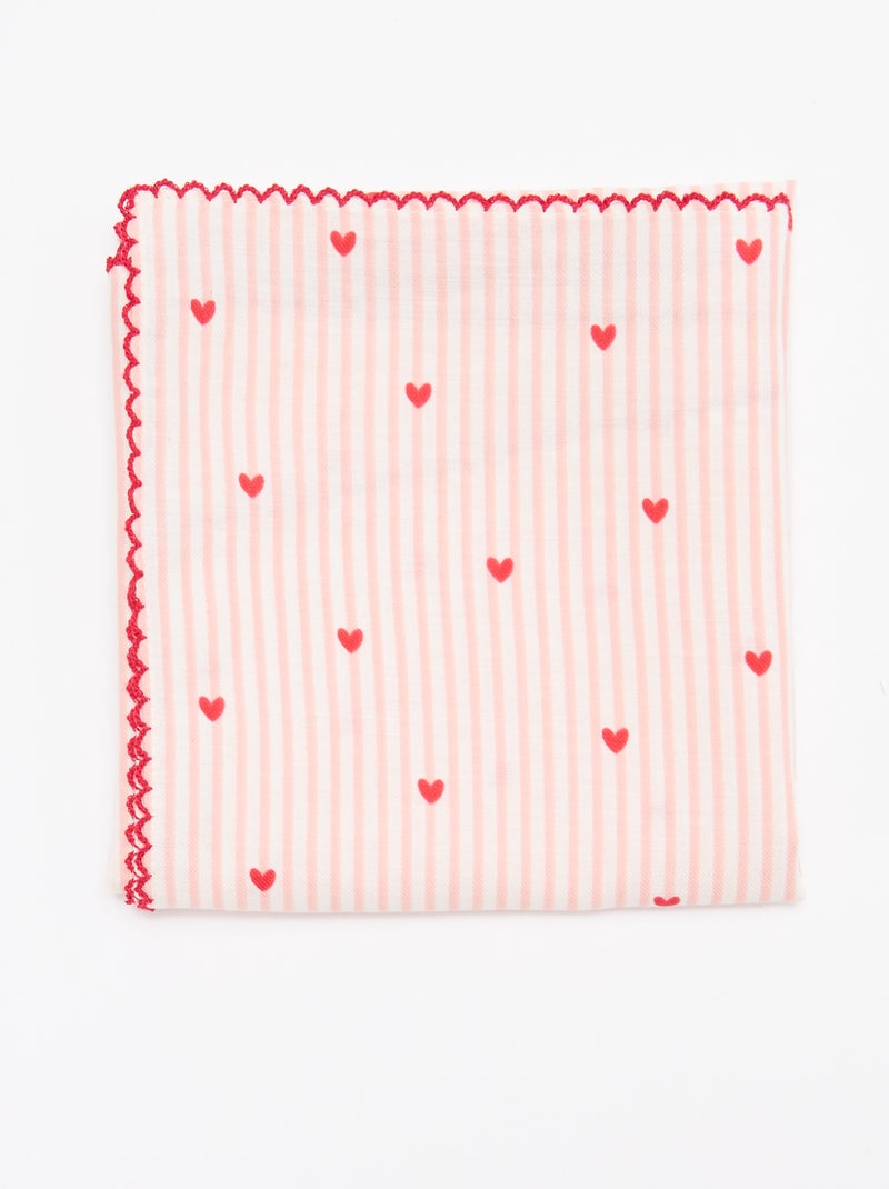 Pañuelo cuadrado estampado Rosa - Kiabi
