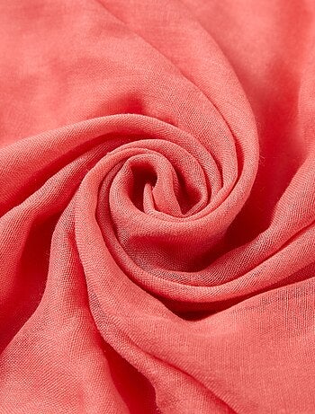 Pañuelo de algodón rosa claro Elvia