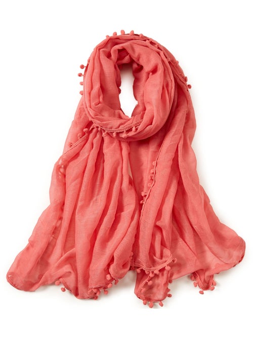 Pañuelo de algodón rosa claro Elvia - Kiabi Pañuelo de algodón rosa claro Elvia - Kiabi