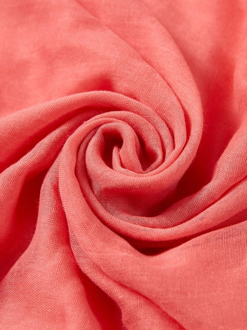 Pañuelo de algodón rosa claro Elvia - Kiabi Pañuelo de algodón rosa claro Elvia - Kiabi