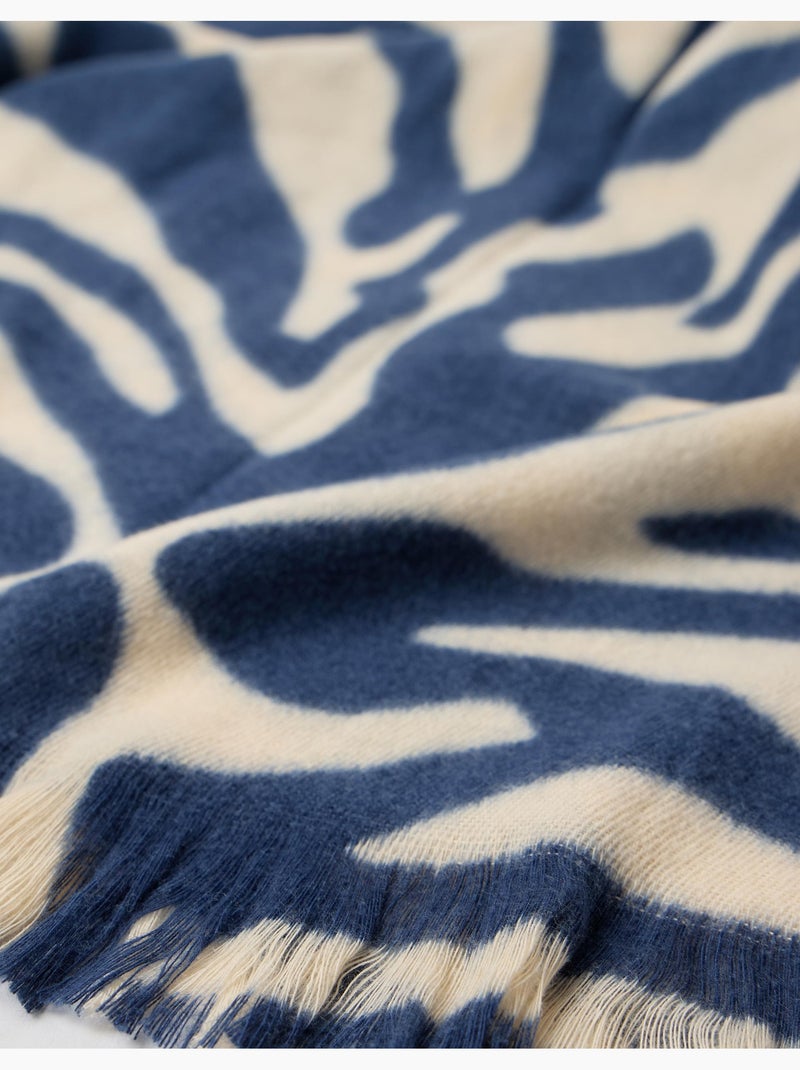 Pañuelo de estampado animal, mo fashion Azul - Kiabi