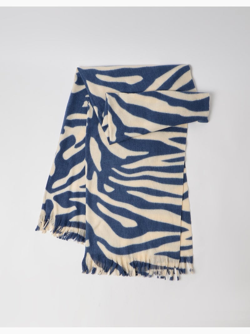 Pañuelo de estampado animal, mo fashion Azul - Kiabi