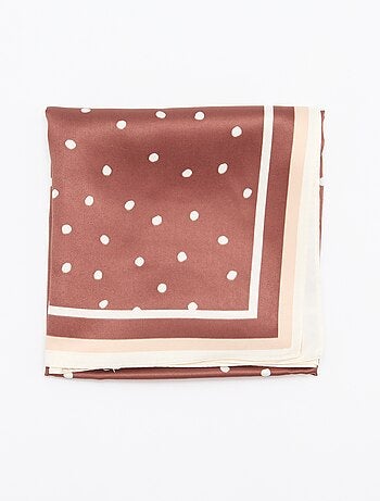 Pañuelo de satén fantasía (65x65 cm)