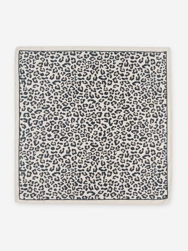 Pañuelo de satén fantasía (65x65 cm) Beige - Kiabi