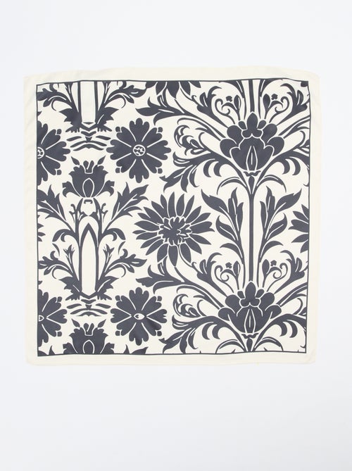 Pañuelo de satén fantasía (65x65 cm) - Kiabi