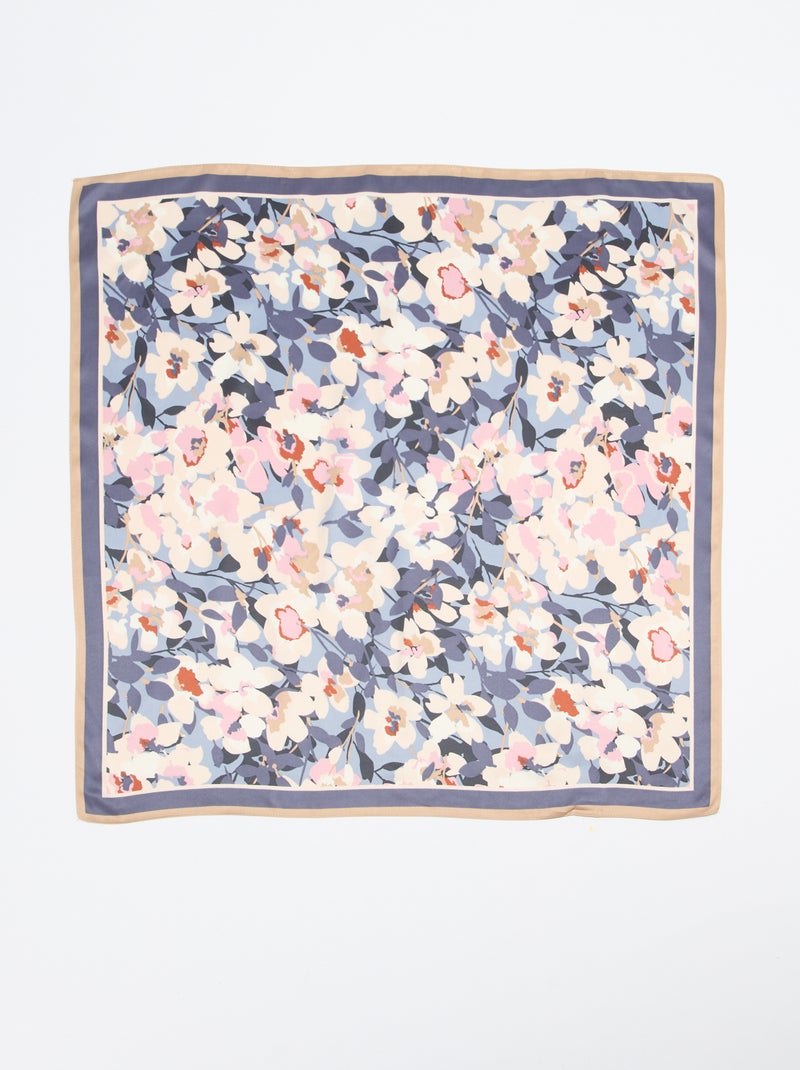 Pañuelo de satén fantasía (65x65 cm) Rosa - Kiabi