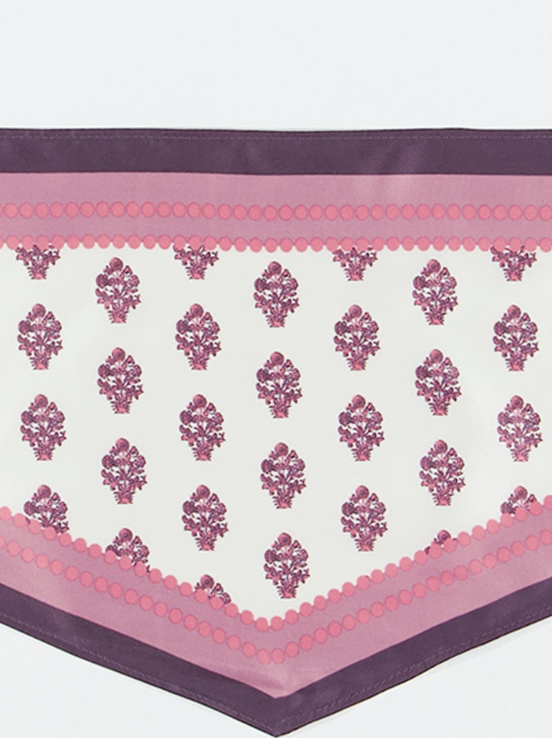 Pañuelo de satén fantasía Rosa - Kiabi
