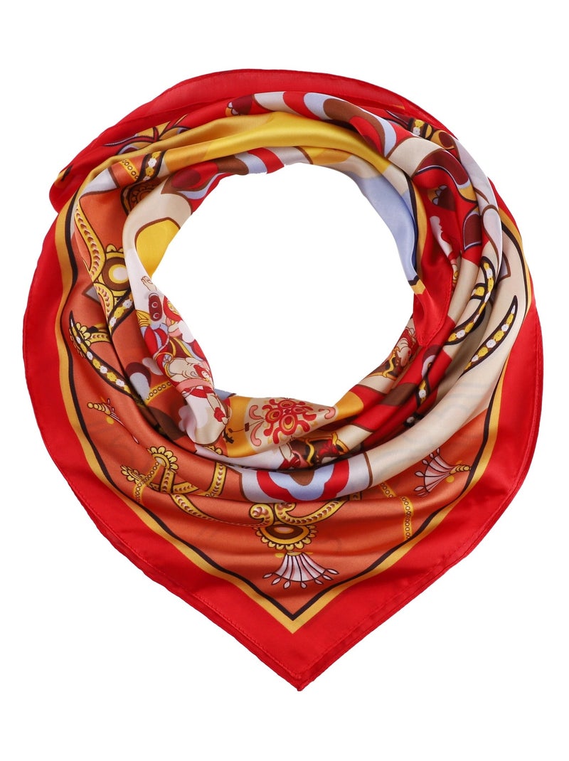 Pañuelo de Seda ARCOÍRIS Rojo - Kiabi