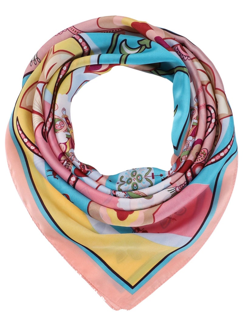 Pañuelo de Seda ARCOÍRIS Rosa - Kiabi