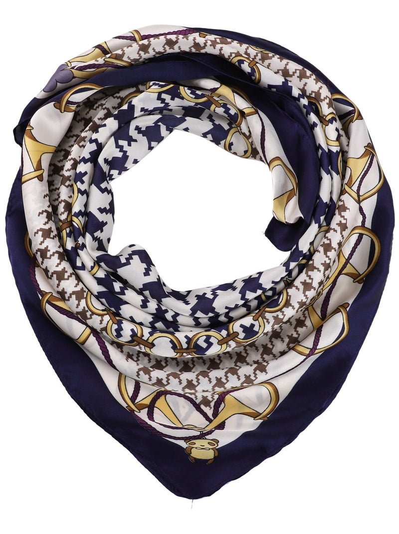 Pañuelo de Seda BEAN Azul marino - Kiabi