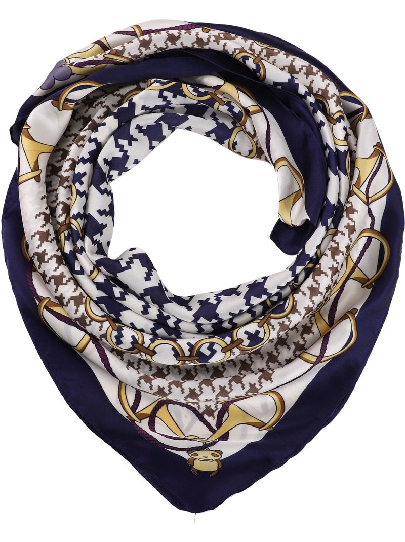 Pañuelo de Seda BEAN Azul marino - Kiabi