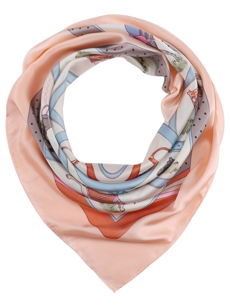 Pañuelo de Seda CABALLO Rosa - Kiabi