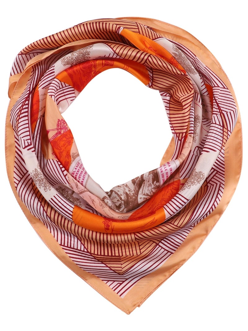 Pañuelo de Seda CÍRCULO Naranja - Kiabi