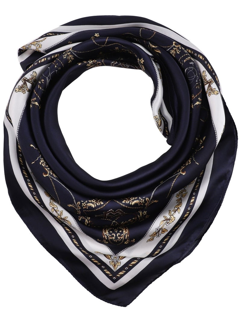 Pañuelo de Seda DAMAS Azul - Kiabi