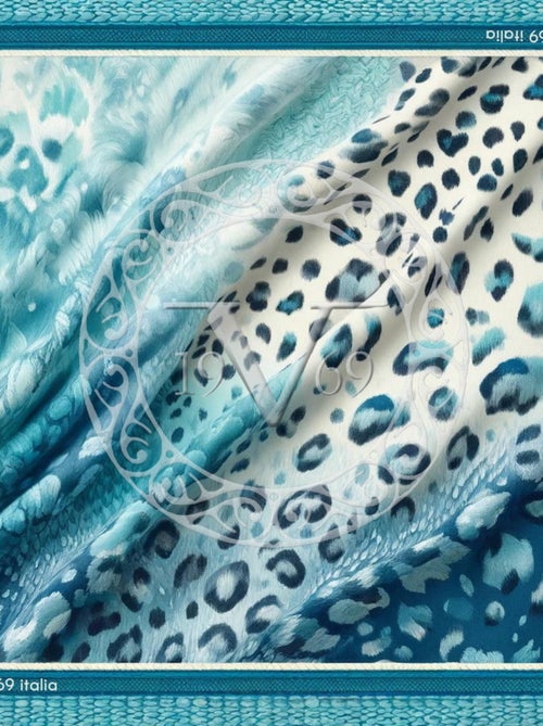Pañuelo de seda Grand Blue Tiger - Kiabi Pañuelo de seda Grand Blue Tiger - Kiabi