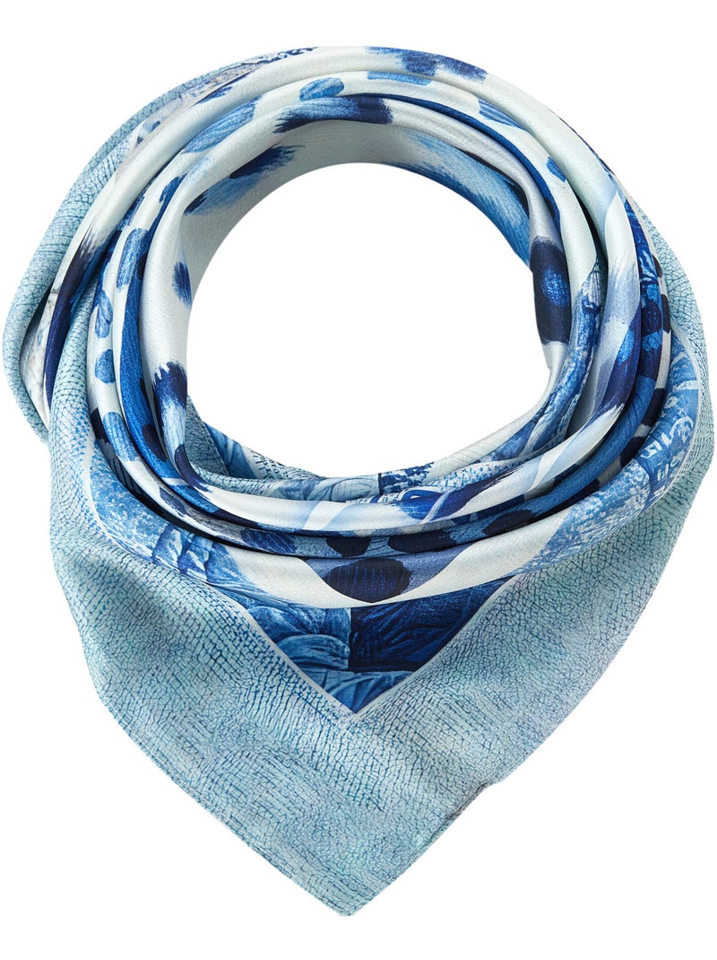 Pañuelo de seda Grand Blue Tiger Azul - Kiabi