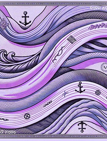 Pañuelo de seda Italian Sea