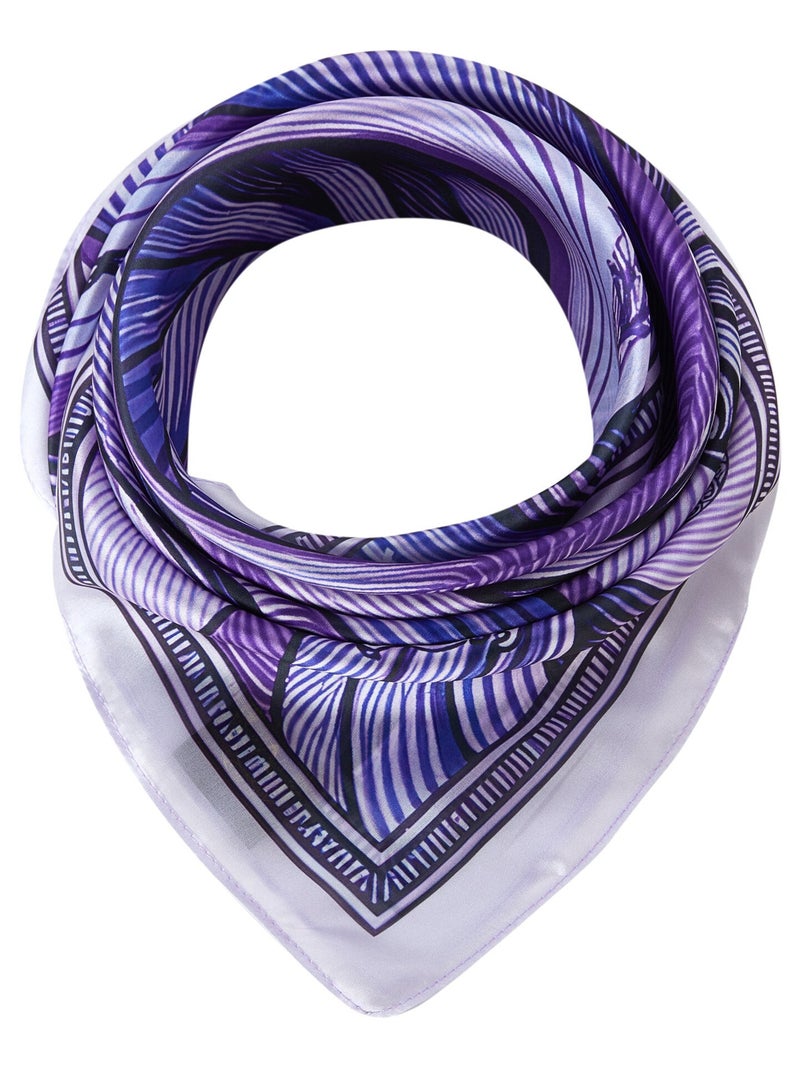 Pañuelo de seda Italian Sea Violeta - Kiabi