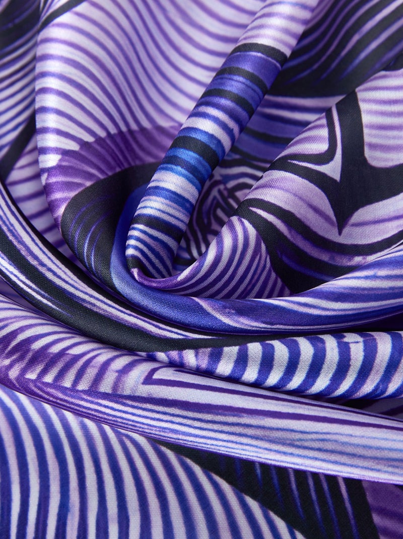 Pañuelo de seda Italian Sea Violeta - Kiabi