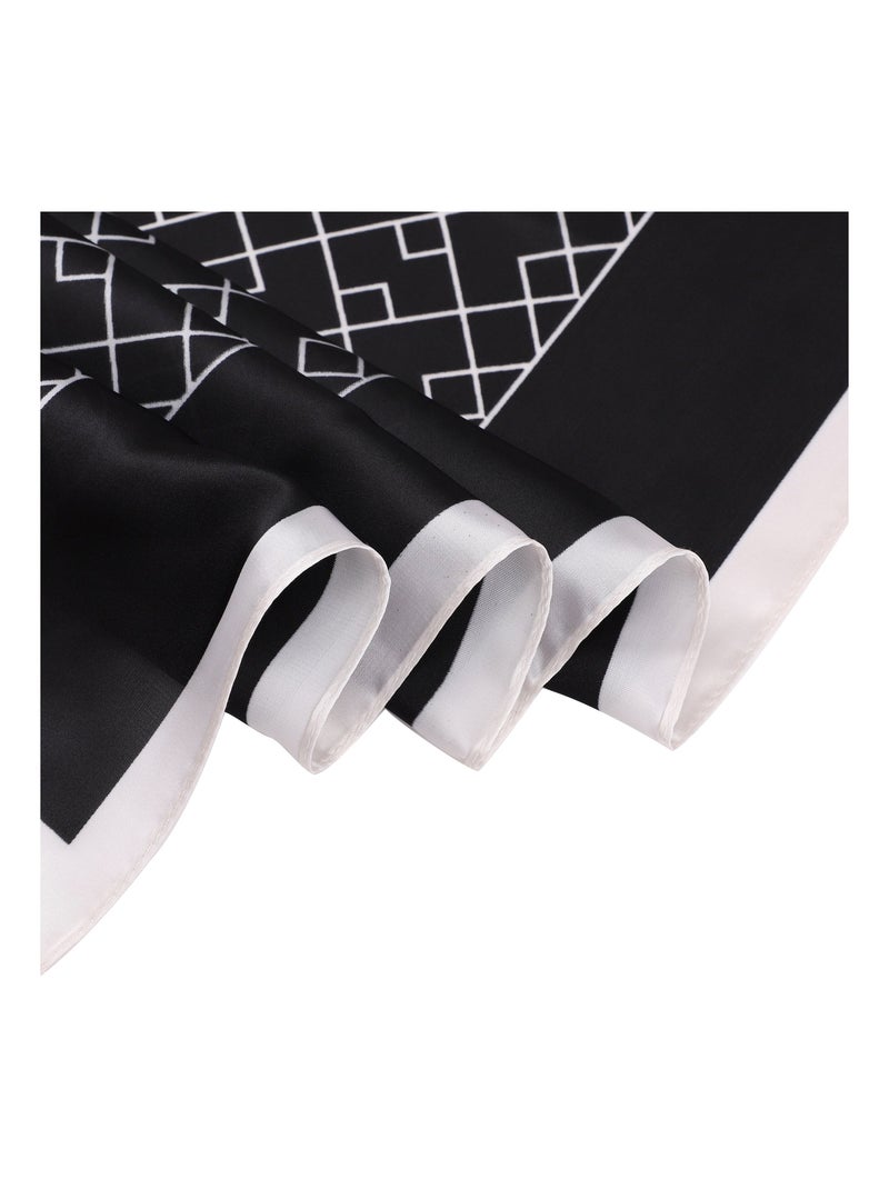 Pañuelo de Seda LABERINTO Negro - Kiabi