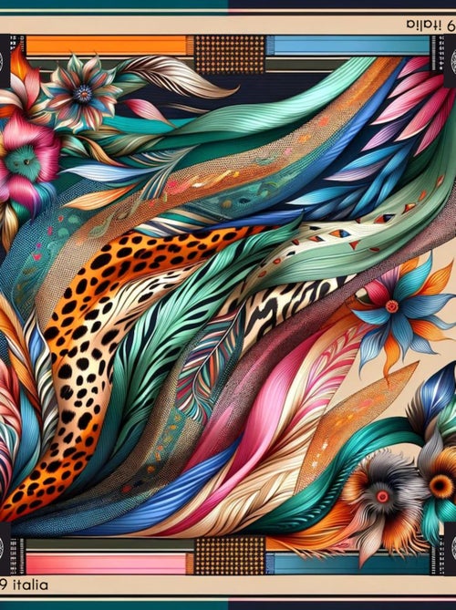 Pañuelo de seda Leo Feather - Kiabi Pañuelo de seda Leo Feather - Kiabi