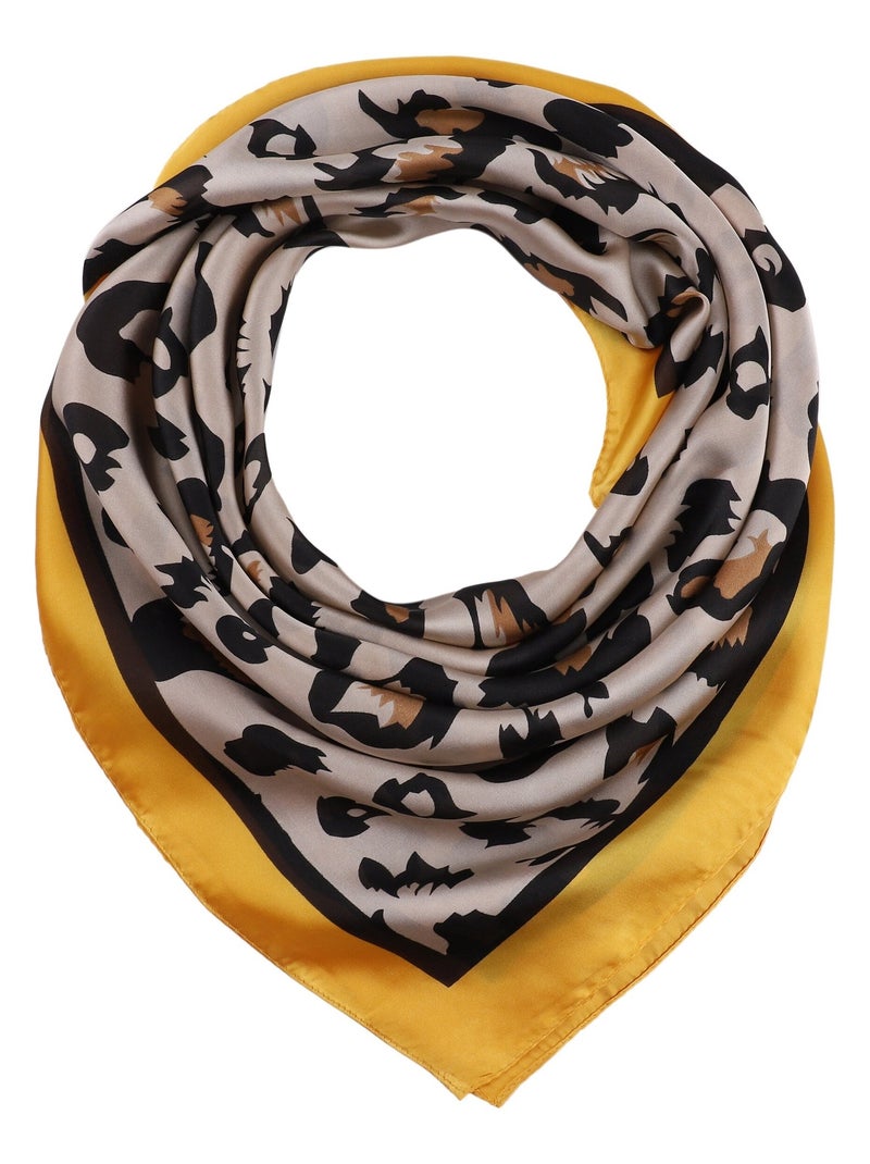 Pañuelo de Seda PANTHER Amarillo - Kiabi